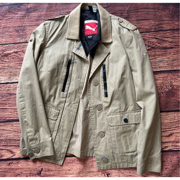 Women’s PUMA x Mini Cooper Luxury Beige Lightweight Jacket‎ S - Picture 1 of 11
